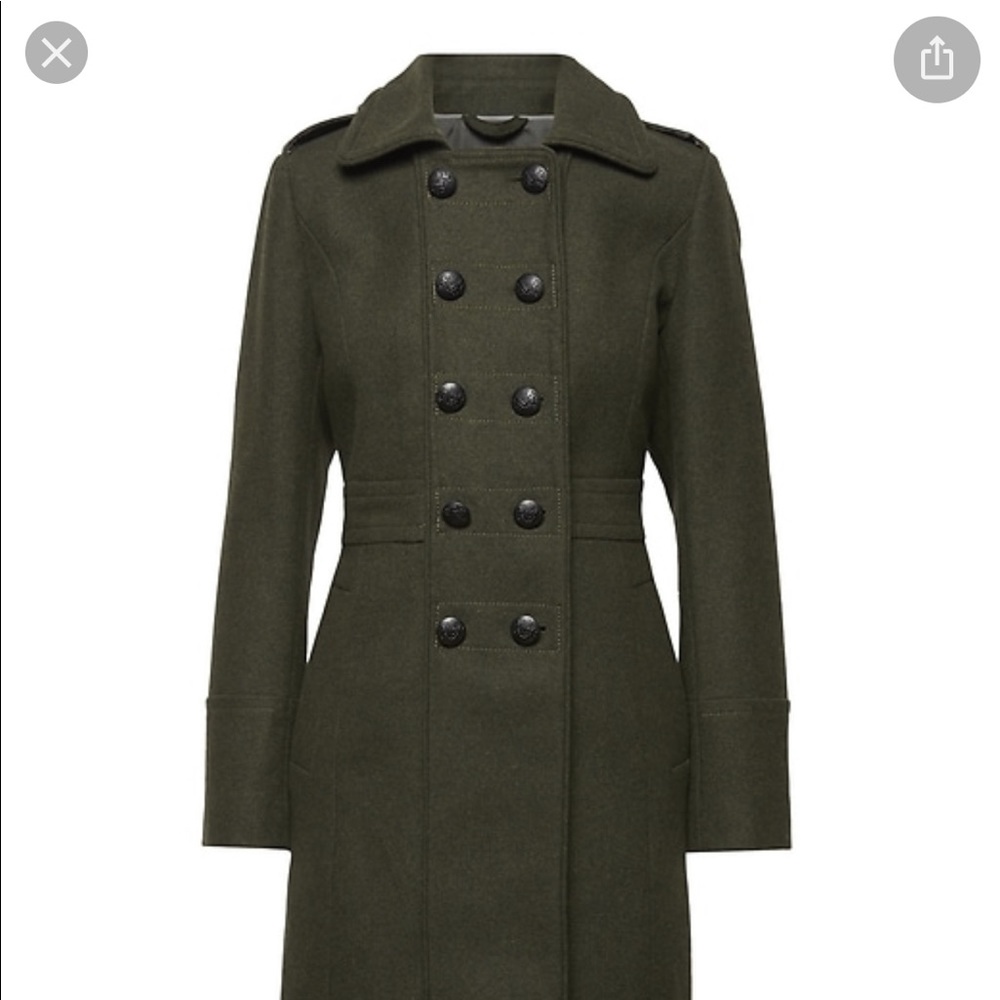 Banana Republic Military Wool Coat